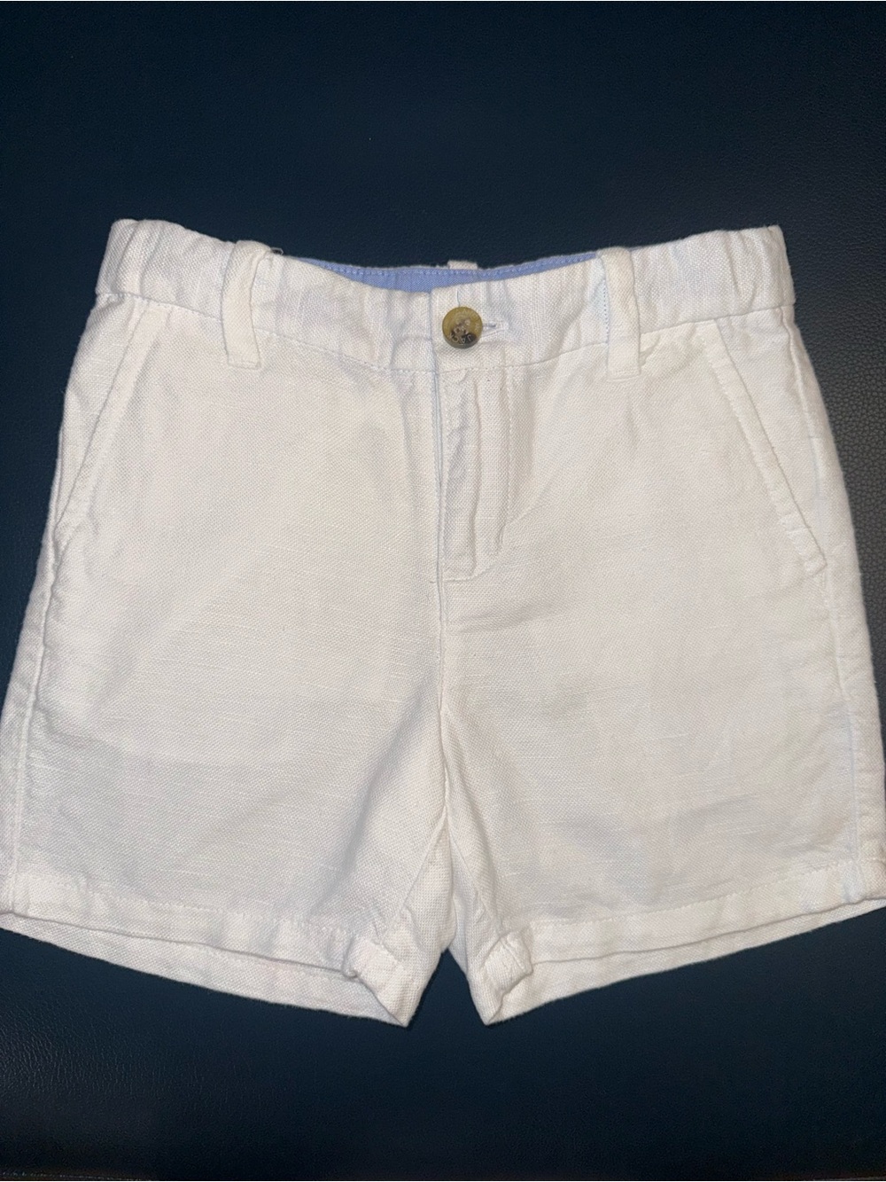 Janie and Jack White Linen/Cotton Shorts size 3T